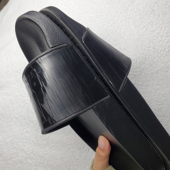 Ivy Park Beyonce Black Graphic Logo Slide Sandals - Picture 10 of 14